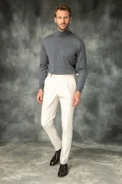 Anthracite Merino Turtleneck – Made In Italy|Pini Parma Discount