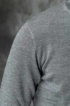 Anthracite Merino Turtleneck – Made In Italy|Pini Parma Discount