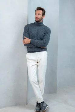 Anthracite Turtleneck – Made In Italy|Pini Parma Online