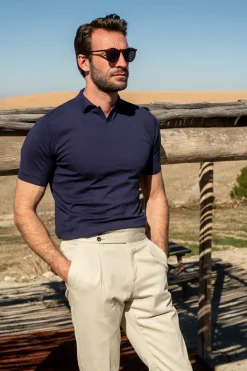 Beige Cotton Trousers "Soragna Capsule Collection" - Made In Italy|Pini Parma Cheap