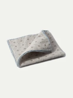 Beige Fancy Pocket Square - Made In Italy|Pini Parma Outlet