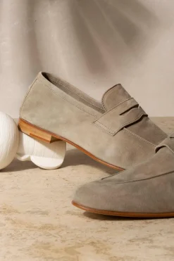 Beige Soft Penny Loafers - Made In Italy|Pini Parma Store