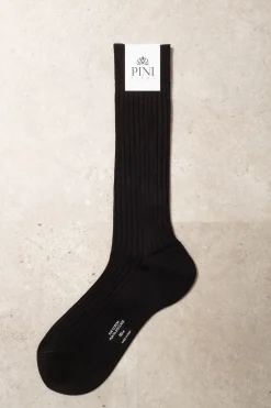 Black Short Socks - Made In Italy|Pini Parma Flash Sale