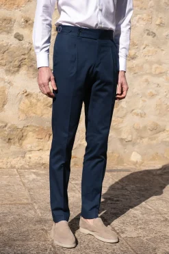 Blue Cotton Trousers 