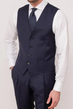 Blue Waistcoat - Made In Italy|Pini Parma Store