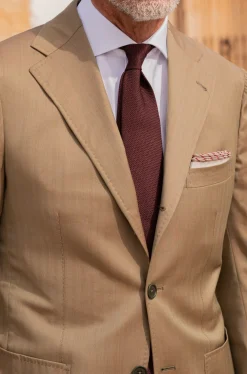 Bordeaux Grenadine Silk Tie - Hand Made In Italy|Pini Parma Sale