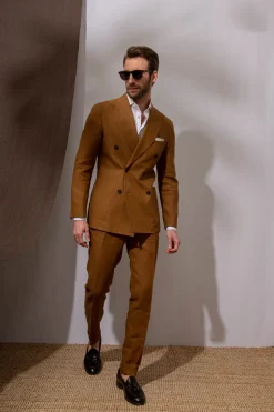 Curry Linen Trousers 