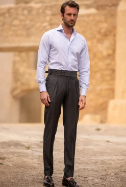 Dark Grey Trousers "Limited Edition" - Made In Italy|Pini Parma Hot