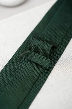 Green Grenadine Silk Tie - Hand Made In Italy|Pini Parma Sale