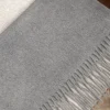Grey Cashmere Scarf - Made In Italy|Pini Parma Shop