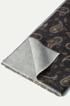 Grey Paisley Reversible Scarf - Made In Italy|Pini Parma Outlet