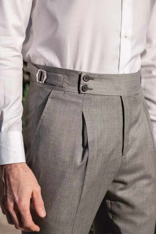Grey Trousers "Soragna Capsule Collection" - Made In Italy|Pini Parma Discount