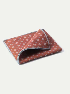 Red Fancy Pocket Square - Made In Italy|Pini Parma Cheap