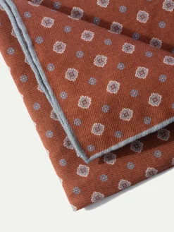 Red Fancy Pocket Square - Made In Italy|Pini Parma Cheap