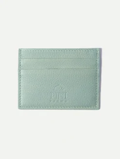 Verde Acqua Leather Card Holder - Made In Italy|Pini Parma Best