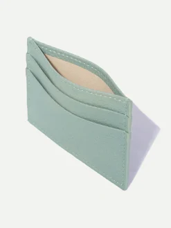 Verde Acqua Leather Card Holder - Made In Italy|Pini Parma Best