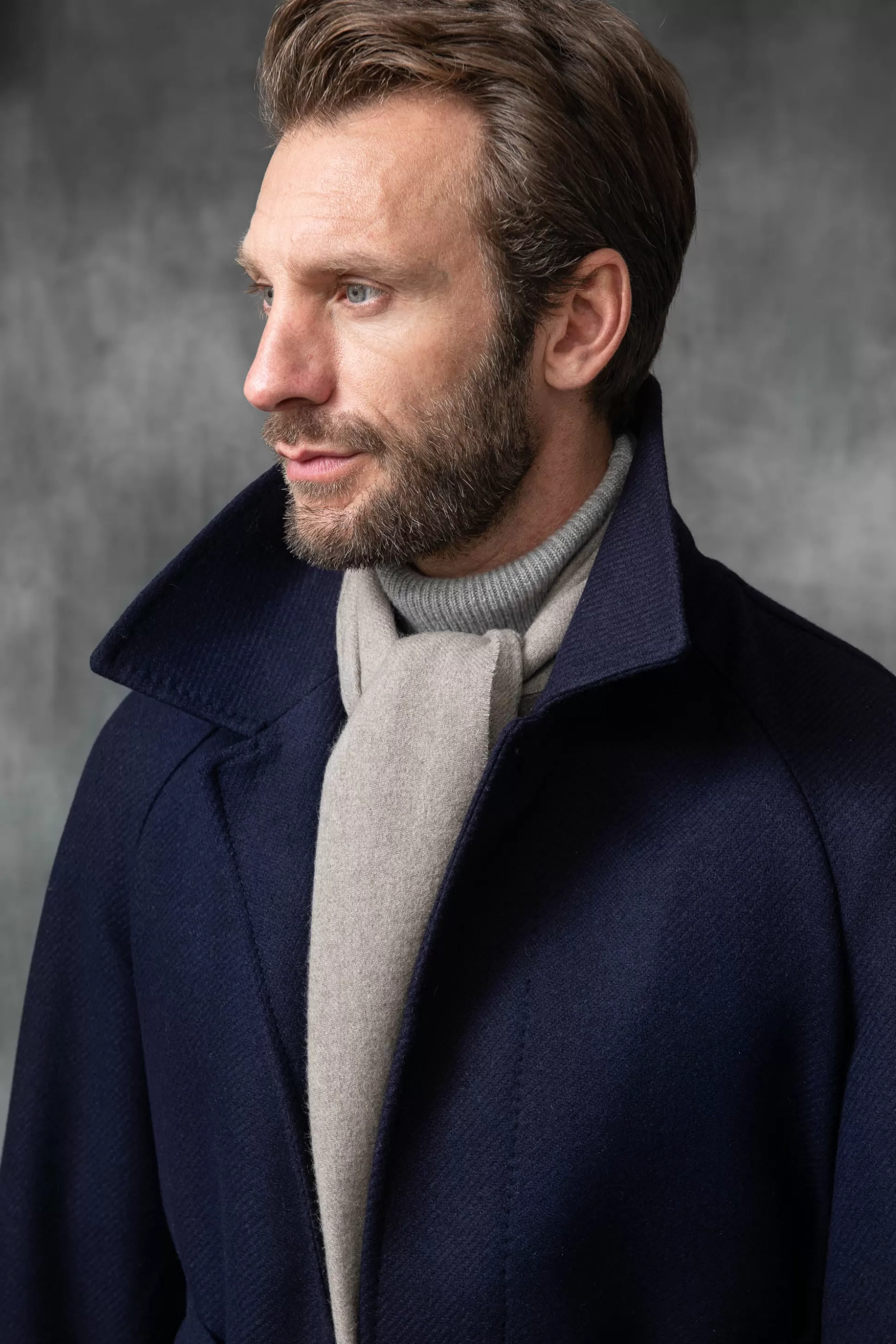 Blue Raglan Coat In Loro Piana Wool – Made In Italy | Pini Parma Cheap